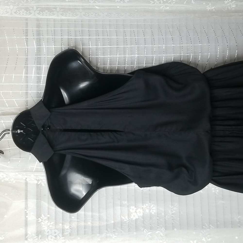 Black Fred Charles Halter Sleeveless Dress Size 5 - Picture 5 of 9